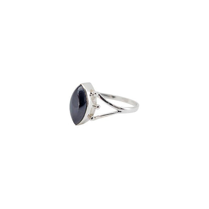 Black Onyx Stone  Sterling Silver Ring