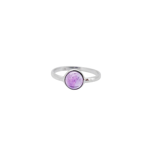 Amethyst Sterling Silver Adjustable Ring