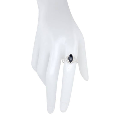 Black Onyx Stone  Sterling Silver Ring