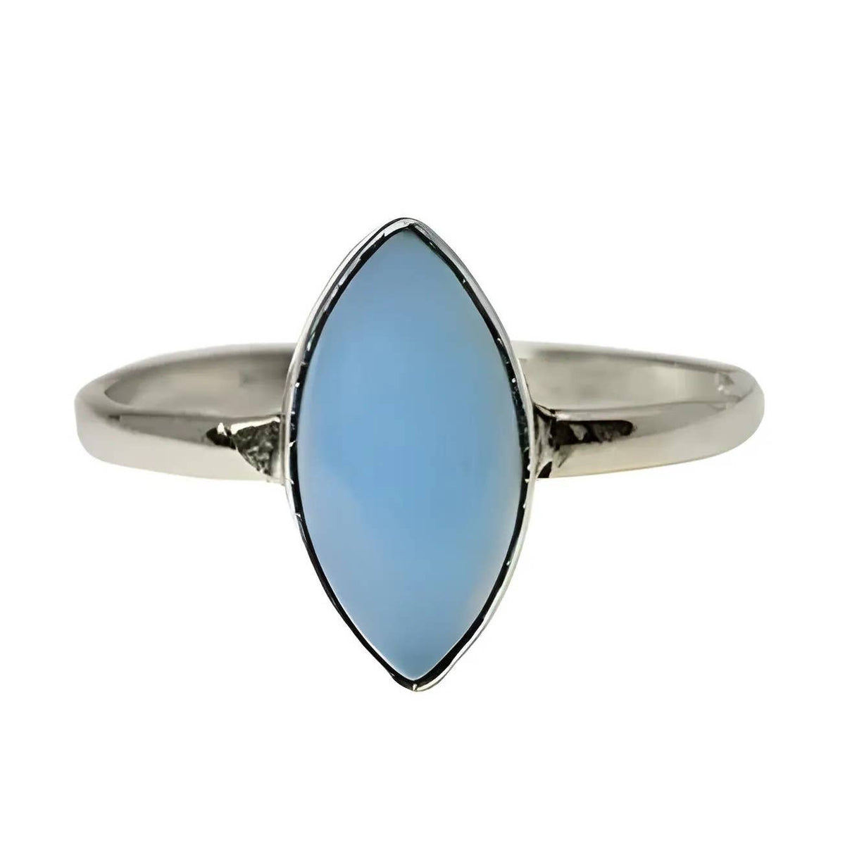 Blue Chalcedony Sterling Silver Ring