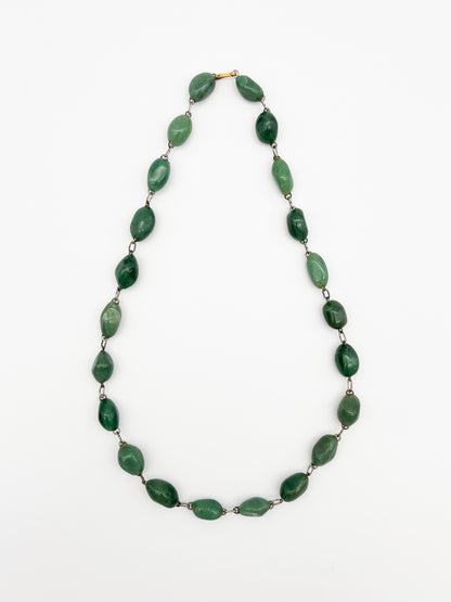 Forest Agate Gemstone Chain Necklace