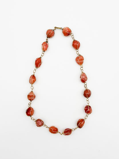Wildflare Agate Gemstone Chain Necklace