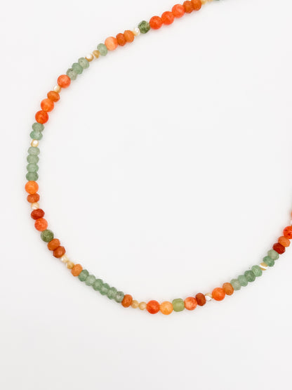 Citrus Mist Gemstone Necklace