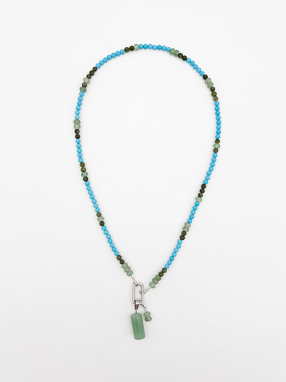 Riverline Gemstone Charm Keeper Necklace