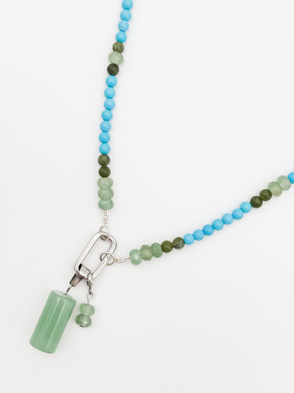 Riverline Gemstone Charm Keeper Necklace