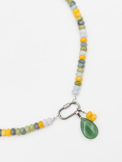 Sunrise Meadow Charm Keeper Gemstone Necklace