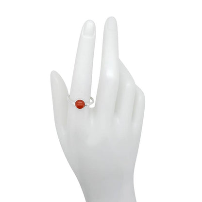 Red Onyx Sterling Silver Ring