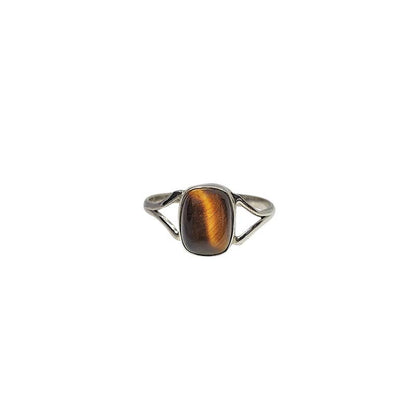 Tiger Eye Stone Sterling Silver Ring