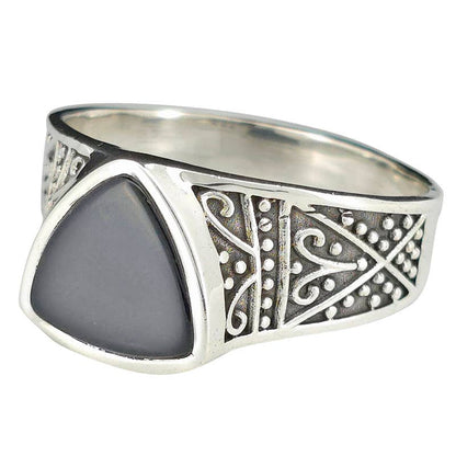 Black Onyx Sterling Silver Ring