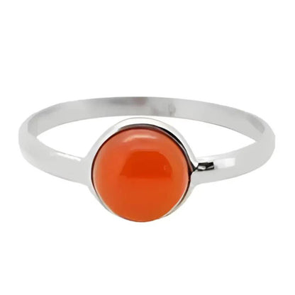 Red Onyx Sterling Silver Ring