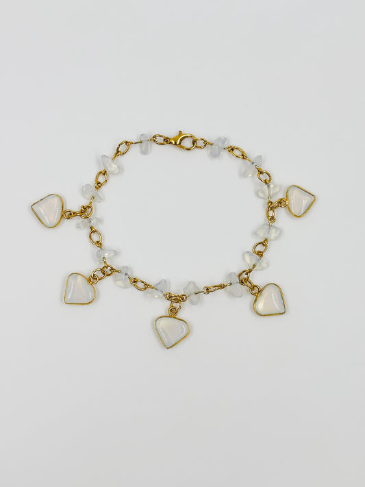 Moonstone Droplet Bracelet