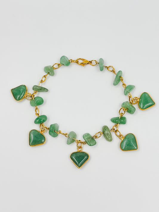 Green Aventurine Droplet Bracelet