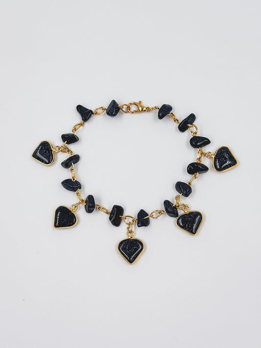 Onyx Droplet Bracelet