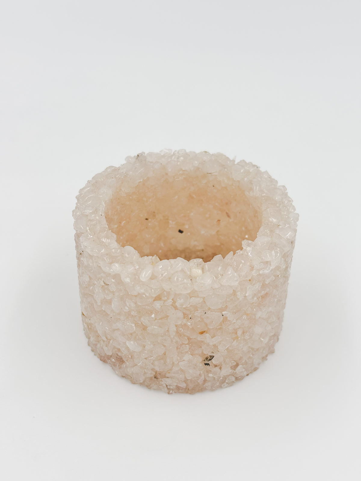 Mini Gemstone Chip Pot - Rose Quartz
