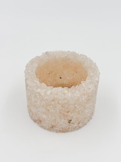 Mini Gemstone Chip Pot - Rose Quartz