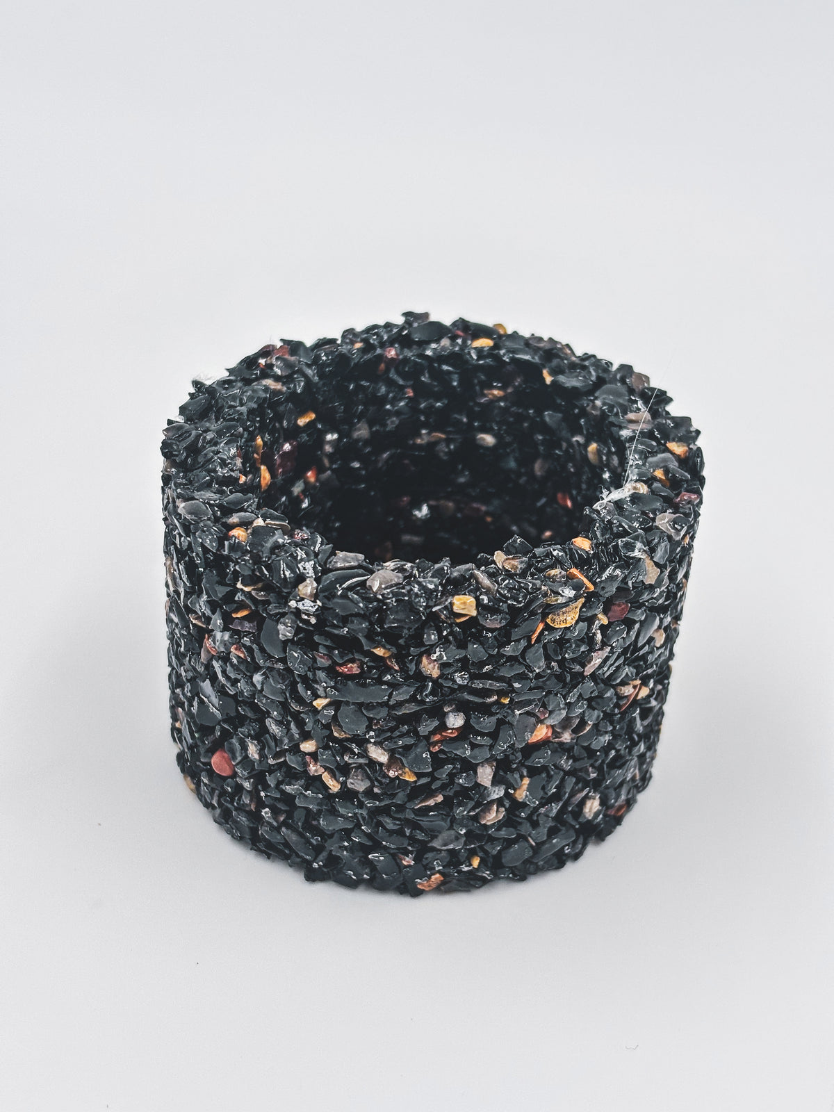 Mini Gemstone Chip Pot - Onyx