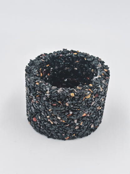 Mini Gemstone Chip Pot - Onyx