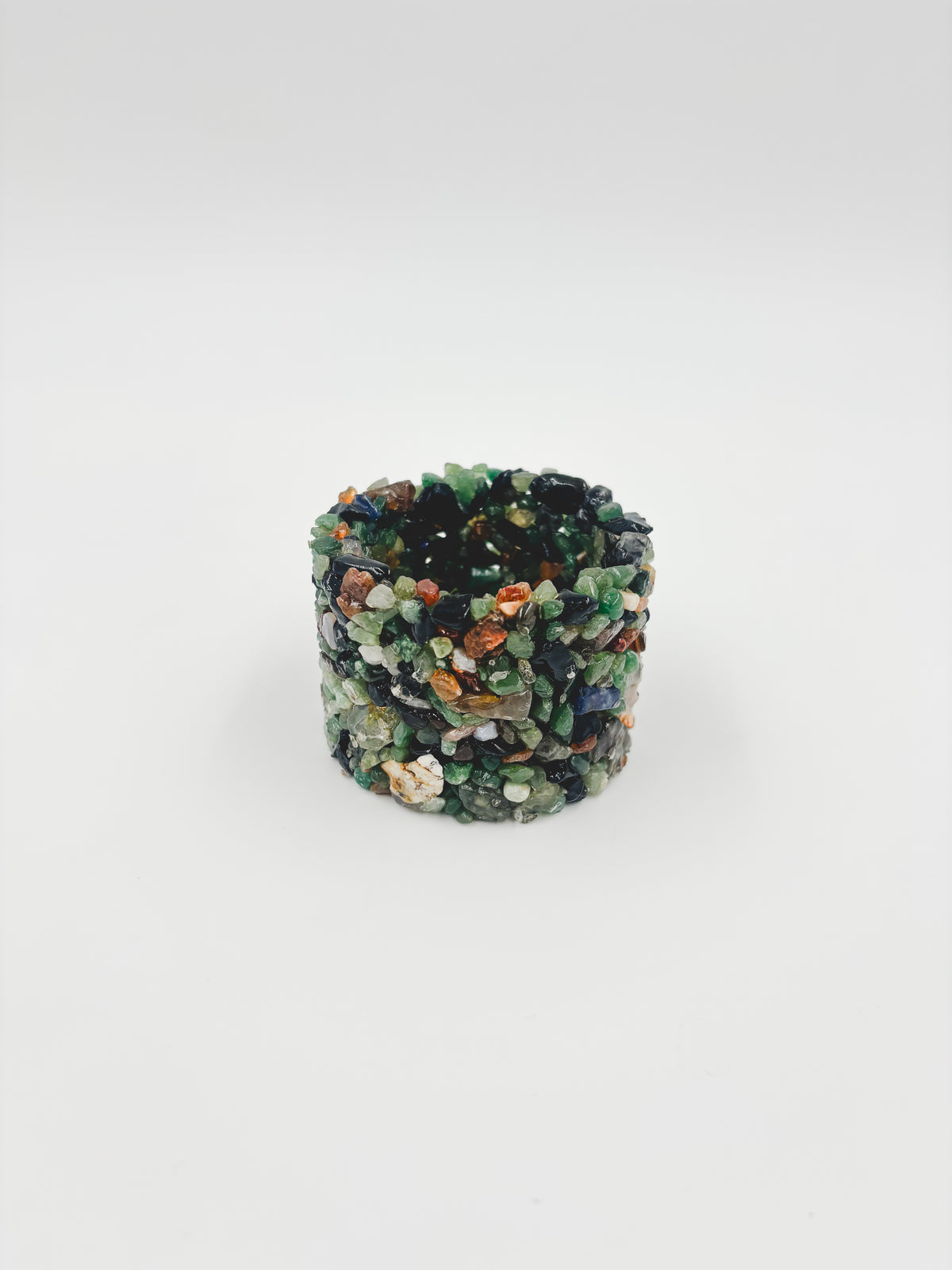 Mini Gemstone Chip Pot - Green Quartz