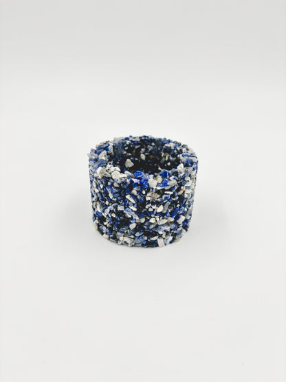 Mini Gemstone Chip Pot - Lapis Lazuli