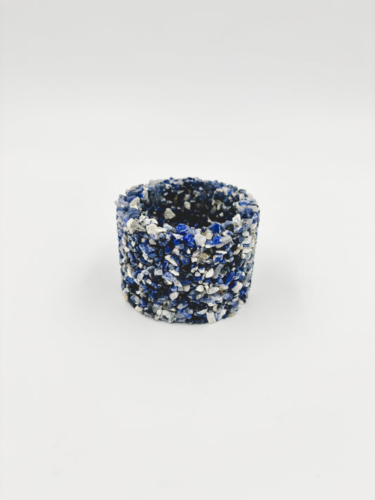 Mini Gemstone Chip Pot - Lapis Lazuli