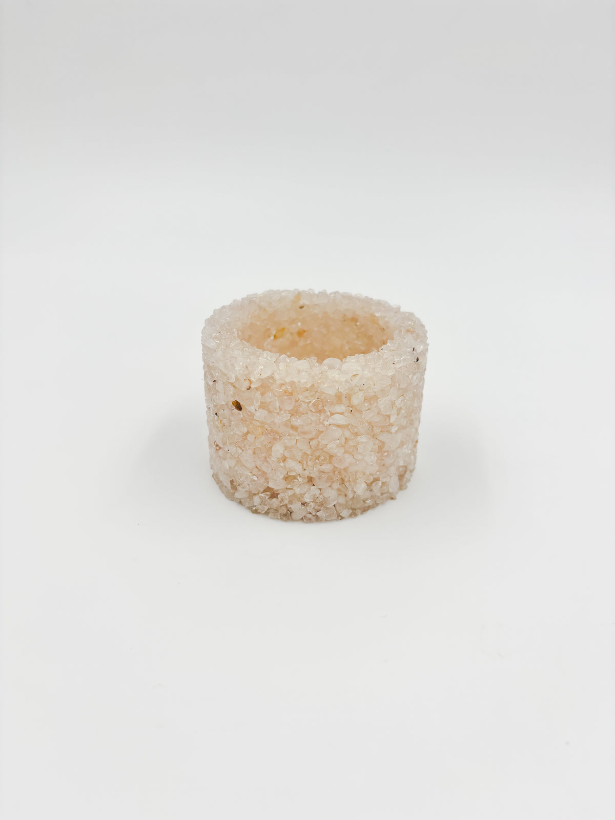 Mini Gemstone Chip Pot - Rose Quartz