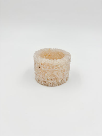 Mini Gemstone Chip Pot - Rose Quartz