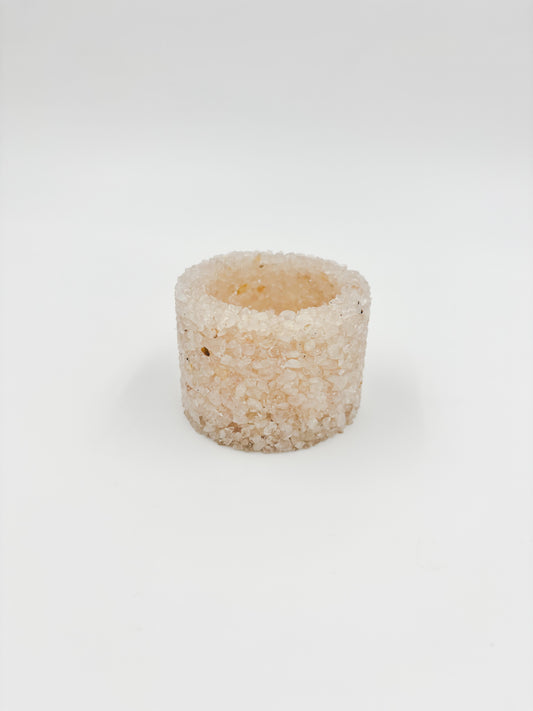 Mini Gemstone Chip Pot - Rose Quartz
