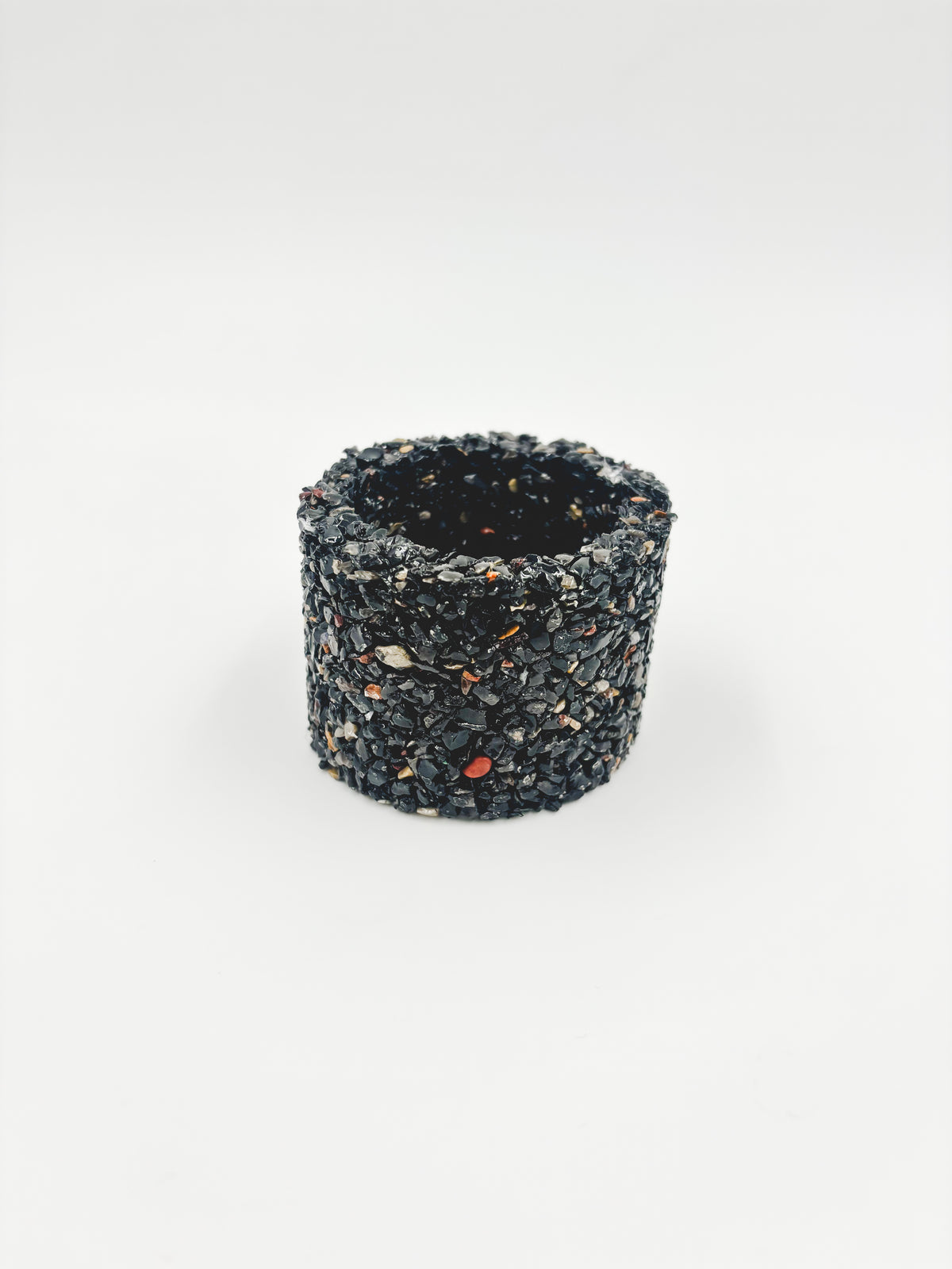 Mini Gemstone Chip Pot - Onyx