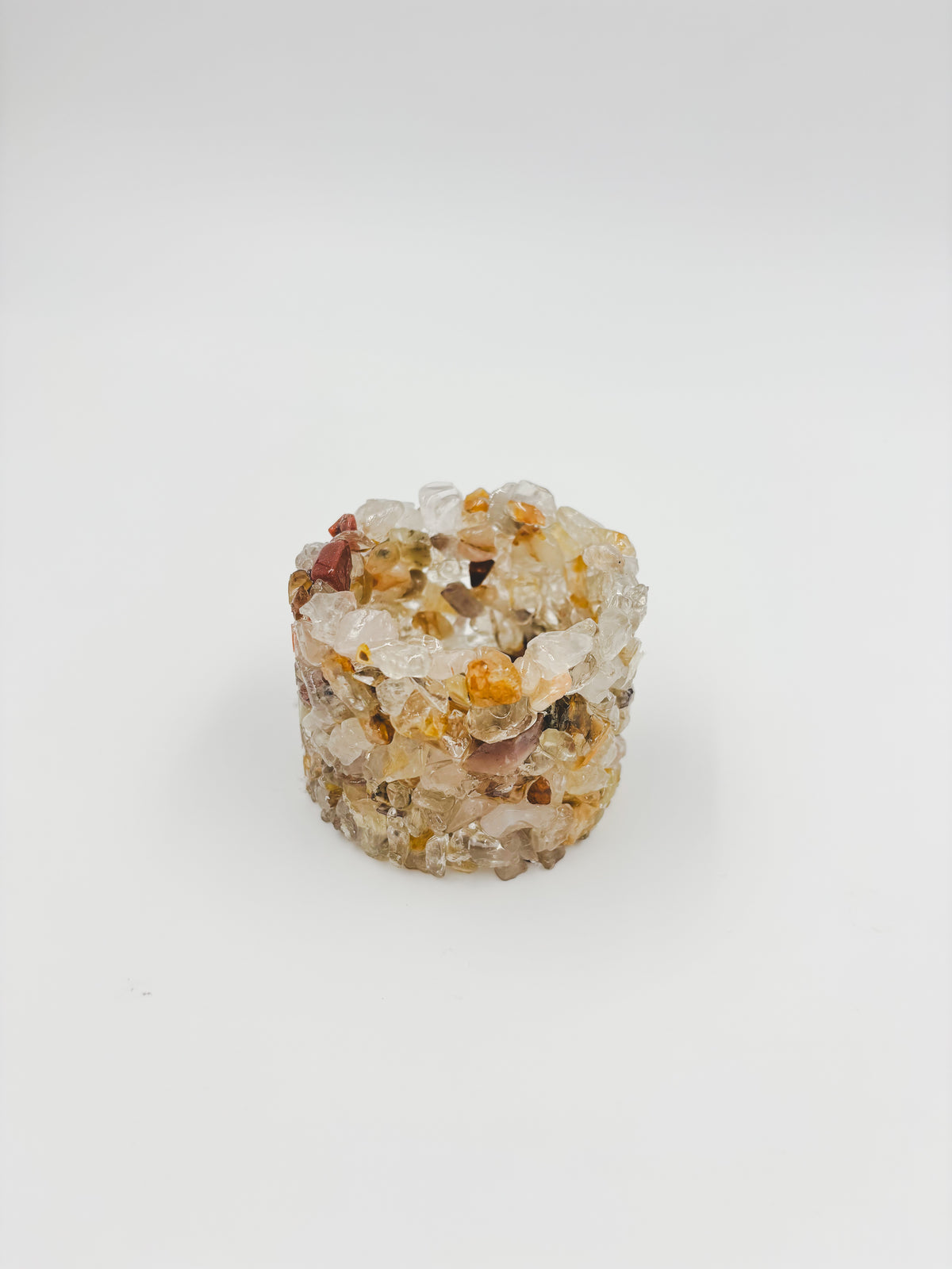 Mini Gemstone Chip Pot - Quartz