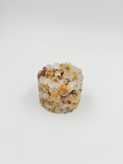 Mini Gemstone Chip Pot - Quartz